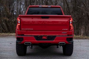 Chevrolet Silverado 3500 Multi Function LED Tailgate Light Strip - Rear - Rough Country - Quad Row - Red and White - '01-'06
